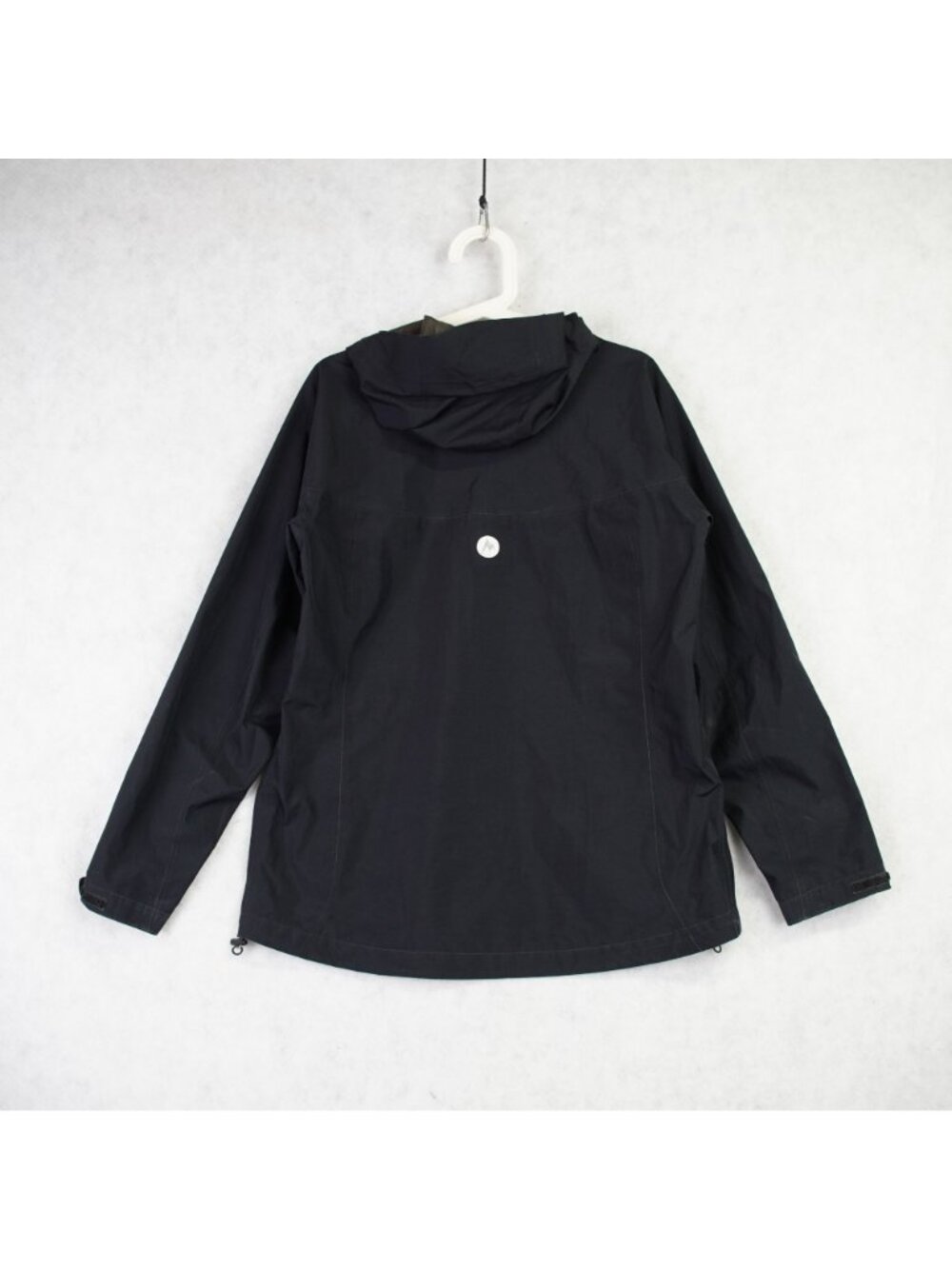 Marmot Gore-Tex Black Hooded Waterproof Jacket Womens Outdoor Coat Size Large - Picture 3 of 16